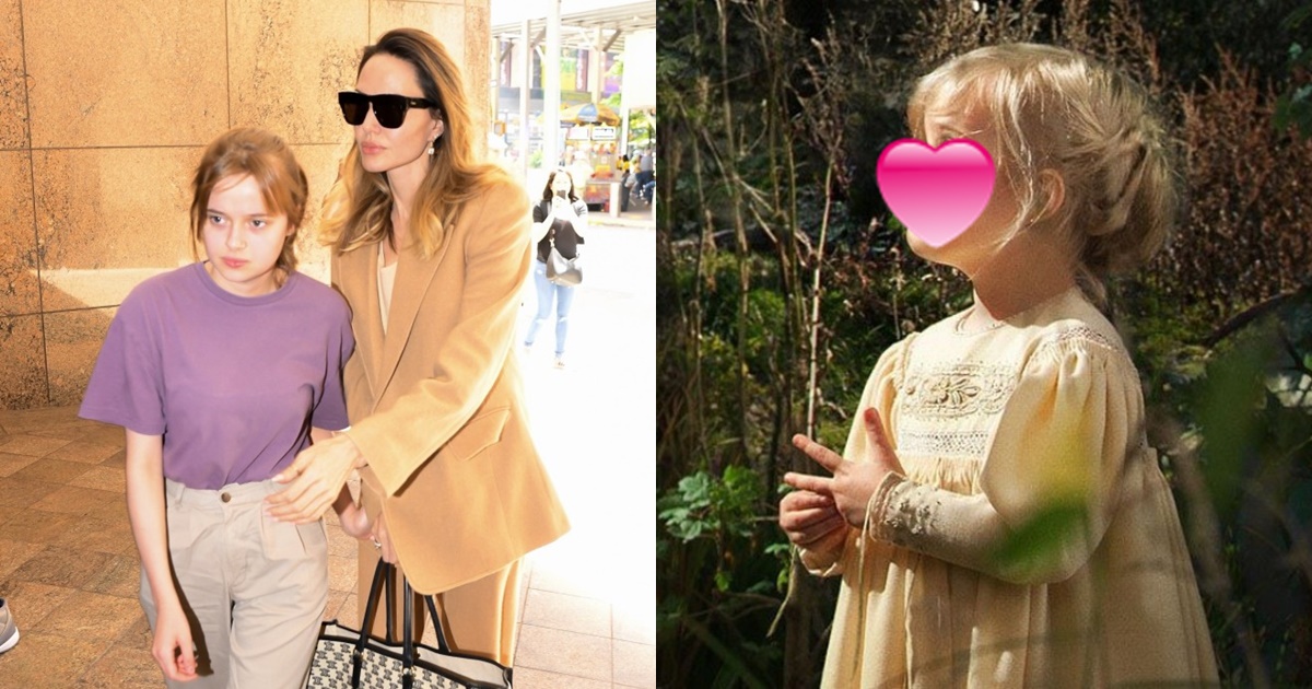 Angelina Jolie 5 years old has hit the screen, looks after 10 years of